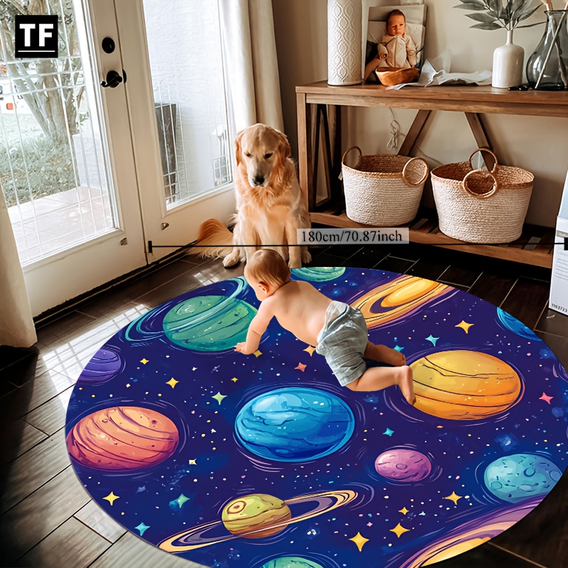 Commercial Printing Usa - Vibrant Solar System Planet Glitter Star