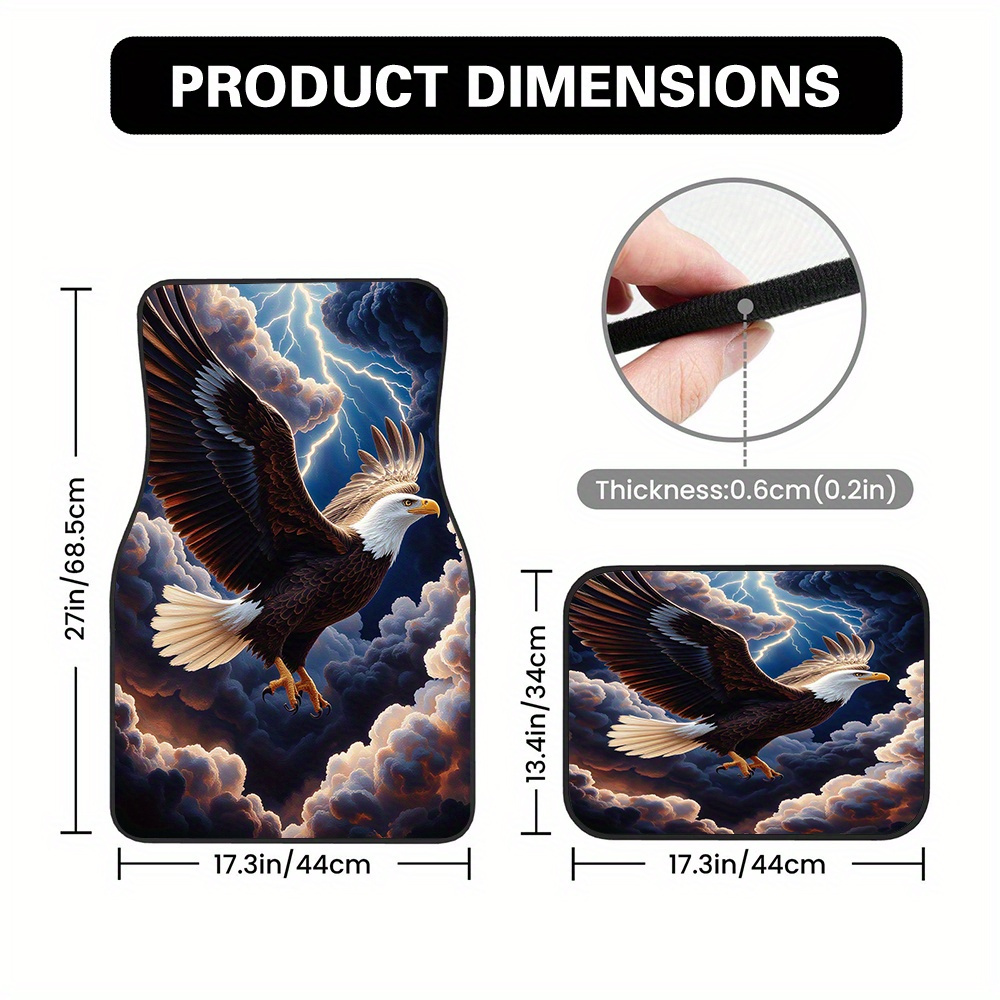 4pcs Eagle Stormy Sky F Patter - Commercial Printing Usa 评论和价格