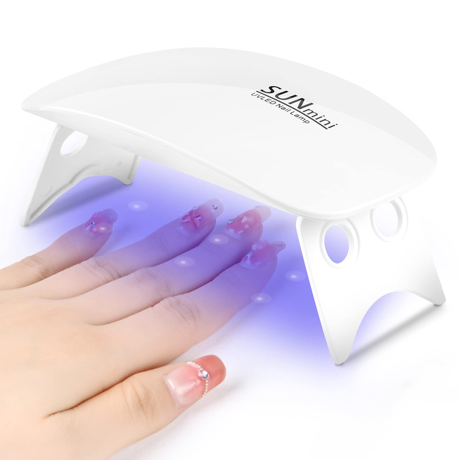 Portable 6 LED UV Nail Lamp 6W - Uv Led Lamp Printer 评论和价格