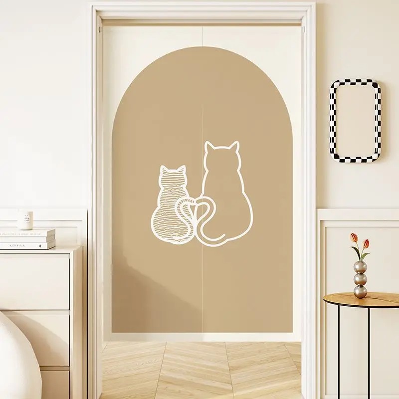 VIKAMA Minimal Line Cat Noren  - Commercial Printing Rates 评论和价格
