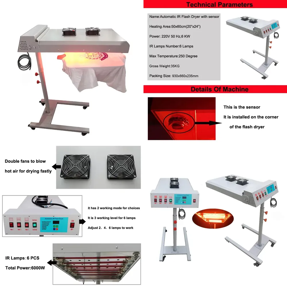 Temperature Control Flash Drye - Flash Dryer Screen Print 评论和价格